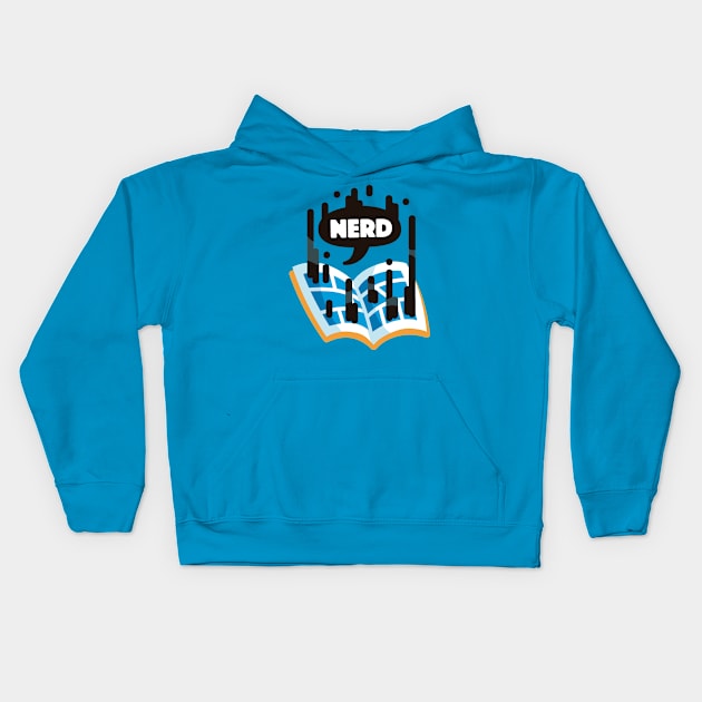 Comic Nerd Kids Hoodie by Fenomeno